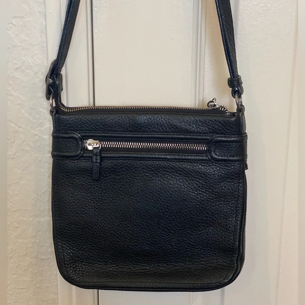 Brighton Crossbody with Ruffle Trim pebbled leather bag - Picture 15 of 15